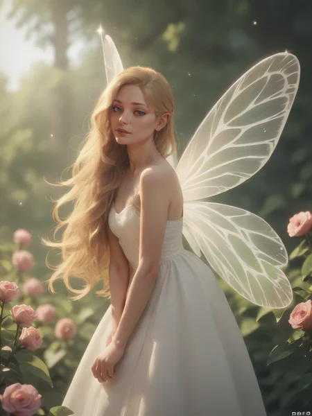 score_9, score_8_up, score_7_up, score_6_up, score_5_up, score_4_up, 1girl, <lora:dr34mc0r3XLP:0.6> dr34mc0r3, long hair, white dress, fairy wings