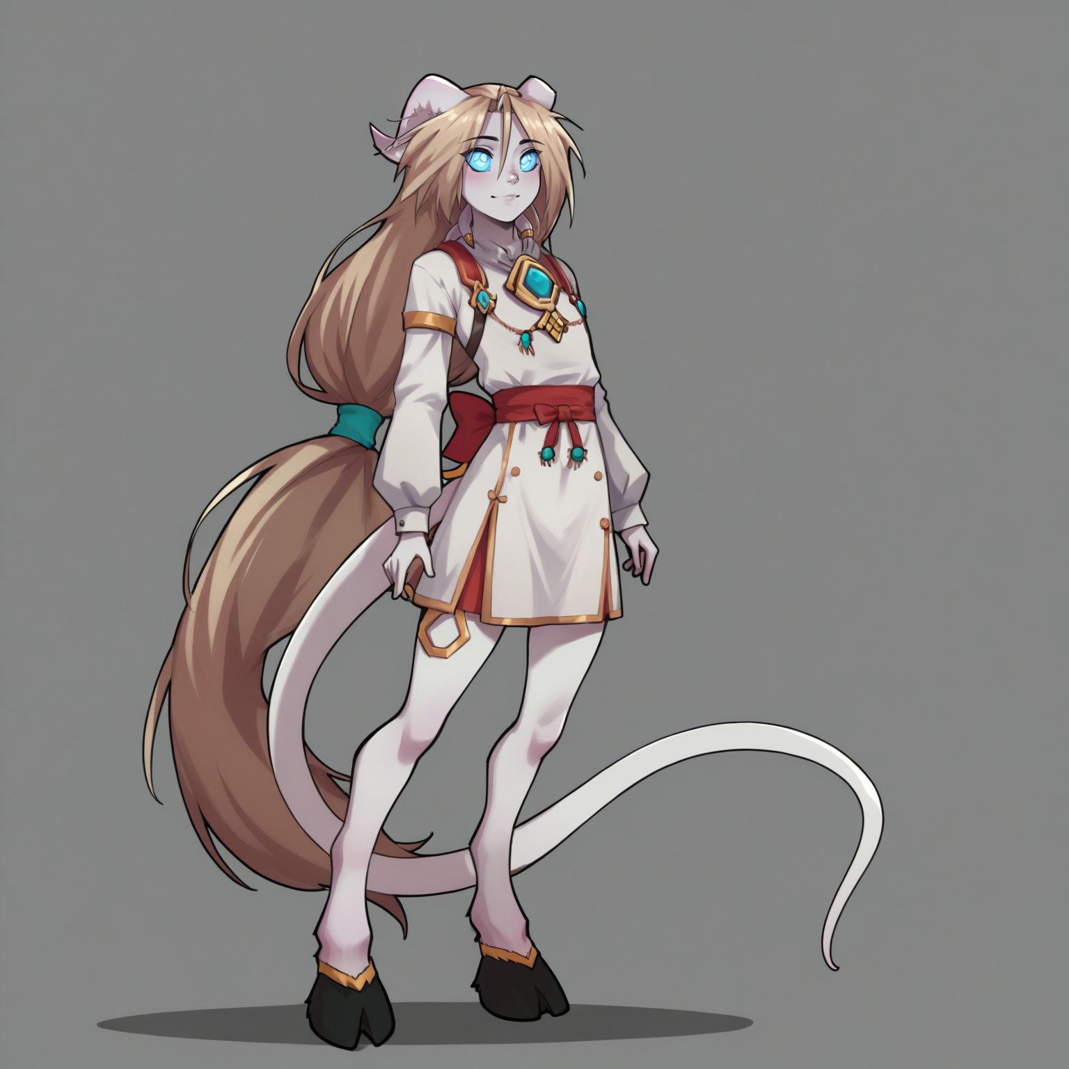 score_9, score_8_up, score_7_up, score_6_up, source_anime, best quality, masterpiece, colorful, very aesthetic, anime, BREAK <lora:Iridi:1> iridi, colored sclera, blue sclera, bright blue pupils, very long hair, blonde hair, low-tied long hair, horns, grey skin, tail, hooves, draenei tentacles, sitting on shelf, one leg up, looking at viewer, hand on book, skirt