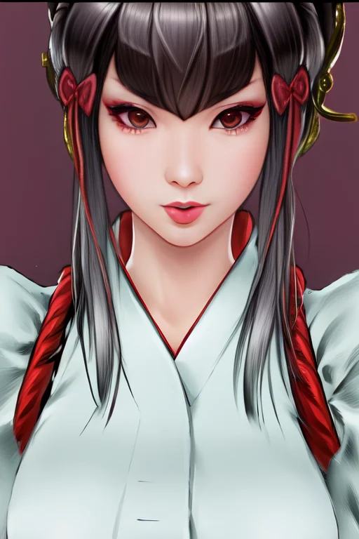 msmkazumi, upper body portrait, akanbe, tongue out, finger to eye, 1girl, mad, incredibly absurdres, finely detailed, amazing, best quality, smooth, 4k wallapaper