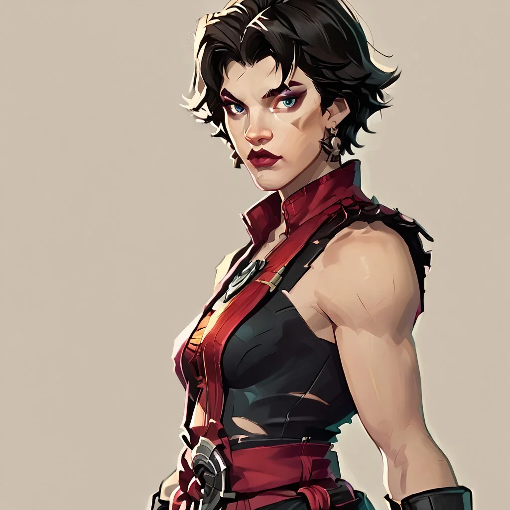 score_9, score_8_up, score_7_up, source_marvel, marvelrivals, Wanda-maximoff, short hair, solo,
