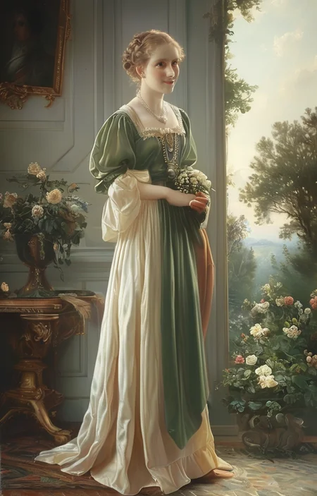 masterpiece,best quality,<lora:tbh240-sdxl:0.9>,illustration,style of Fritz Zuber-Buhler, portrait of noble man