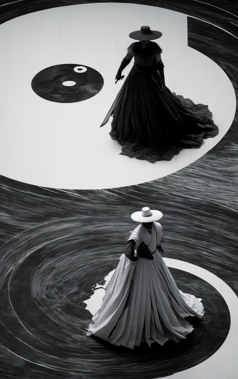 black and white <lora:black and white_20230901202706:1>, some people