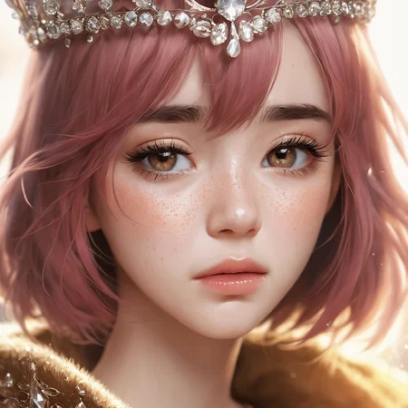 masterpiece, best quality, (1girl), Sam Yang, beautiful detailed eyes, looking at viewer, upper body, pink hair, shy, cat ears, very detailed, high resolution, sharp, sharp image, 4k, 8k,
RAW photo, (photo flash:1.5) (fashion photography) (pictorialist style), fashion shot, realistic photo style, sharp focus
sunlit hall, weeping princess, regal throne, dust particles, tiny stars, tears glistening, profound sorrow, inconsolable grief, loneliness, heartache, despair, grace, majesty, radiant light filtering, golden aura, heavy crown, velvet robes, bejeweled, crystal chandelier, somber ambiance
(full body shot) of a 20 yo princess wearing a crown, she is angry or crying, sad looking, tearful and open-mouthed, reveal sorrow, teary, tear, sorrow, crying, transparent liquid, water tears, glass tears, cute face, unkempt hair, detailed eyes, complexion nuances, dappled light on face, no make-up, detailed face and eyes, very thin eyebrows, pale skin, natural skin texture, (highly detailed skin:1.1), textured skin, (oiled shiny skin:0.5), (skin blemish:1.3), (moles:0.8), (imperfect skin:1.5), intricate skin details, visible skin detail, (detailed skin texture:1.1), (oiled shiny ultra white skin:0.6), mascara, (skin pores:1.1), (light freckles:0.3), skin fuzz, (blush:0.5), (goosebumps:0.5), translucent skin, subsurface scattering, (minor skin imperfections:1.2), wrinkles, vitiligo spots, [brown spots:0.01], [whiteheads], [blackheads], [white pimples:0.01], [red pimples:0.01], beauty spot, skin fuzz, detailed eyes, (round iris:1.1), light reflections in her eye, visible cornea, highly detailed iris, tiny blood vessels in the eye, remarkable detailed pupils <lora:polyhedron_all_sdxl-000005:0.5> <lora:tears-000007:0.6>