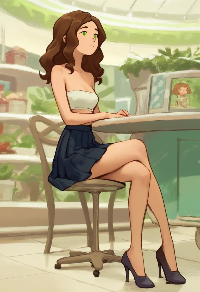 score_9, score_8_up, score_7_up, score_6_up, score_5_up, 1girl, solo, full body,
(source_cartoon),
<lora:Abigail (Storybooth):0.85>
Abigail_Storybooth, wavy hair, brown hair, green eyes, dot eyes,
tube top, miniskirt, pleated skirt, high heels, sitting,
indoors, mall,
<lora:Expressive_H:0.7> Expressiveh,
<lora:add-detail-xl:0.9>