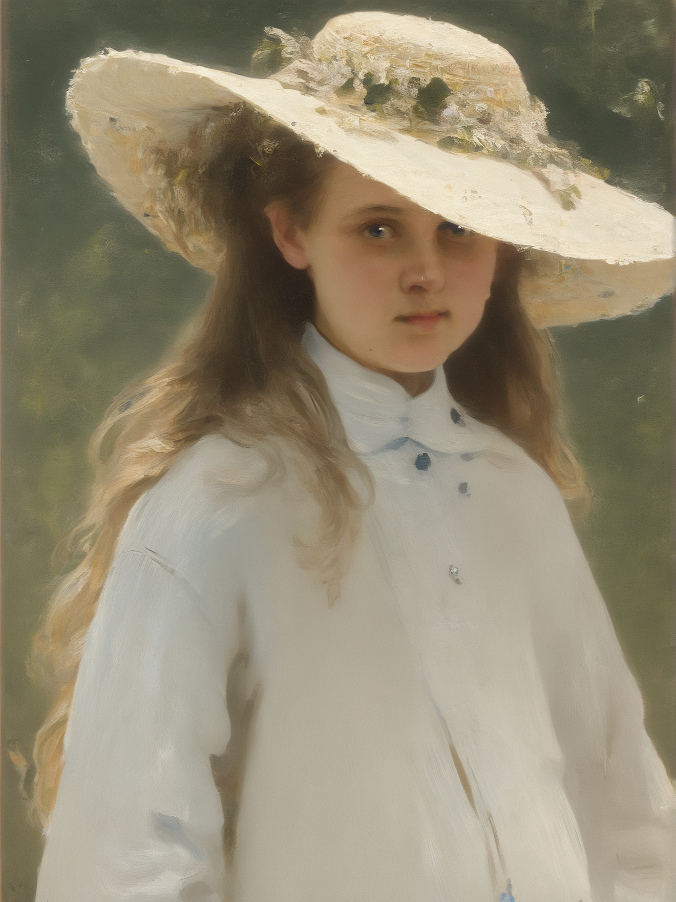 score_9, young woman, long hair, wide-brimmed hat, expensive clothes, <lora:Ilya_Repin:1.2>