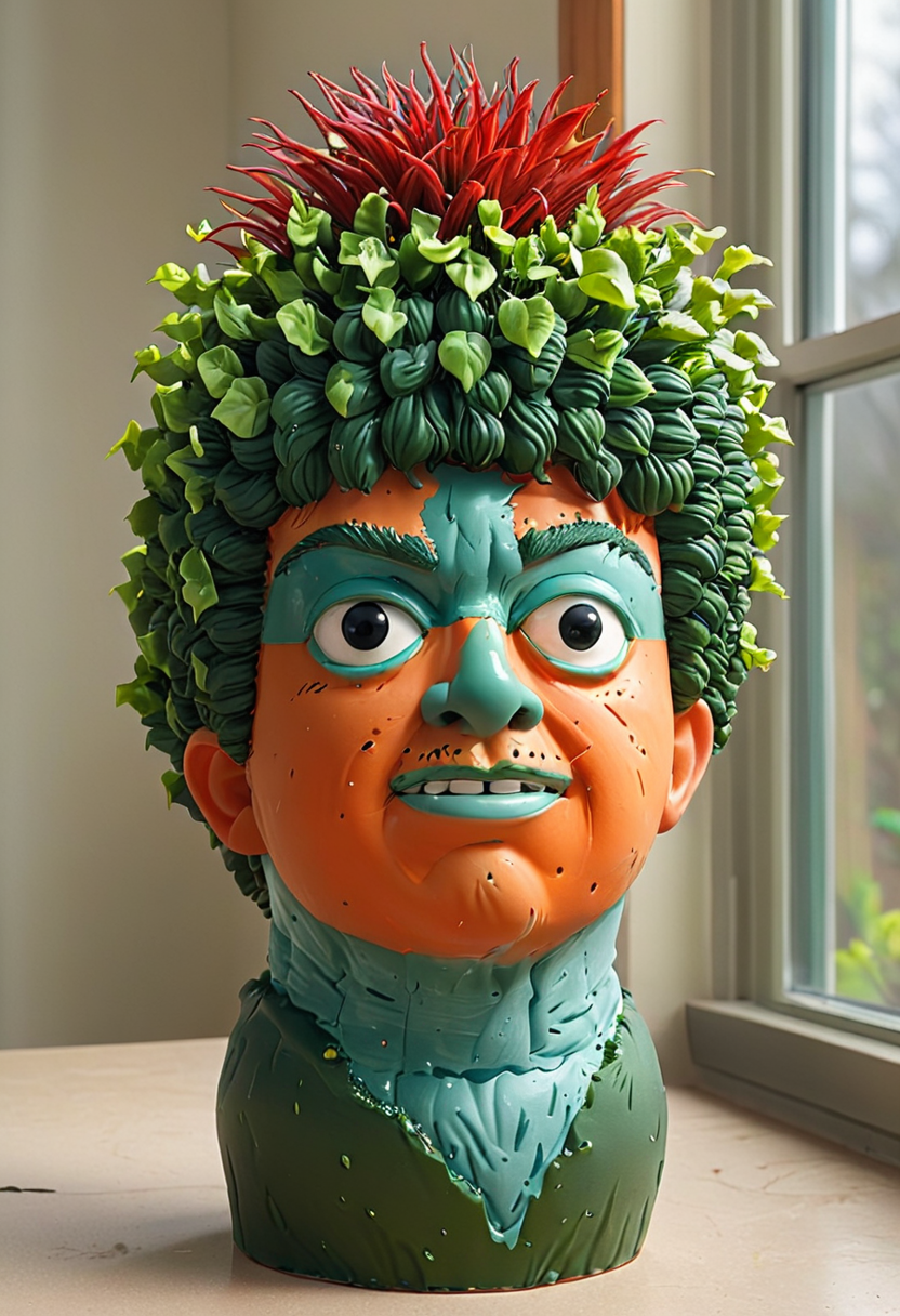 <lora:artfully_vVASED.DRAGOON_SDXL_V1:1>, chia pet