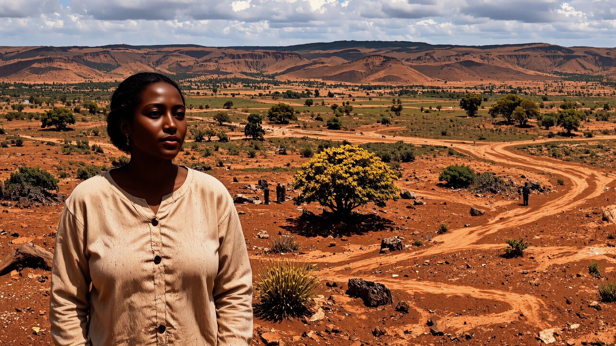 wasteland, beautiful Angolan landscape,  woman, multilayer paint splash style, <lora:Hand v2:1> <lora:Anti-Blur:1> <lora:Insane Detail Slider:0.5>   <lora:Flux.1_Turbo_Detailer:0.6>   <lora:flux-photo-transparent_Alpha_1.0:0.8> <lora:flux.1_lora_flyway_Epic-detail_v2:1>   <lora:Painterly01b_CE_FLUX_AIT:0.8> pntrlyCE_style