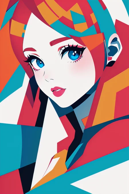 <lora:sekuai_20231103160324-000019:0.8>,1girl,close-up, best quality, masterpiece, colorblock art,8k,HDR,llya kuvshinov,simple background,