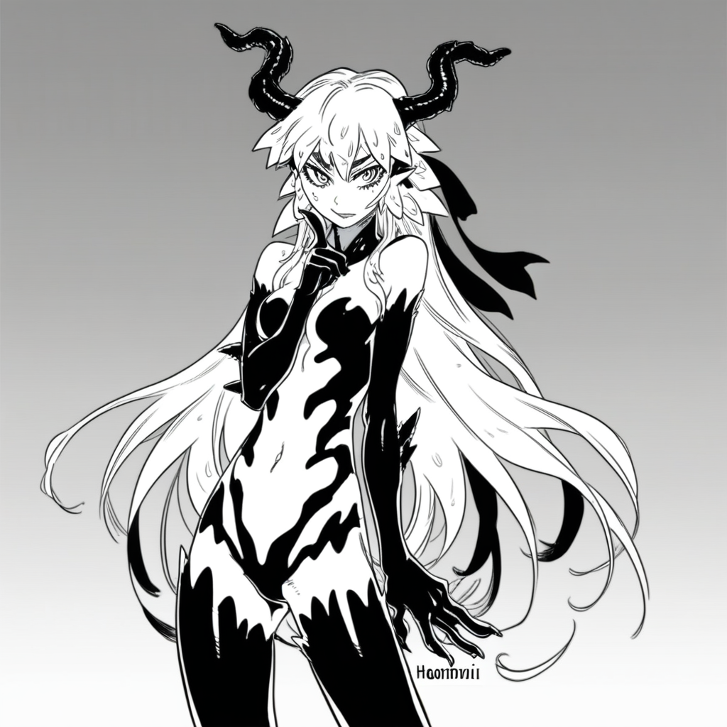 color manga, Haregirl, monstergirl, lineart
score_8_up  <lora:H001PXL-000012:1>