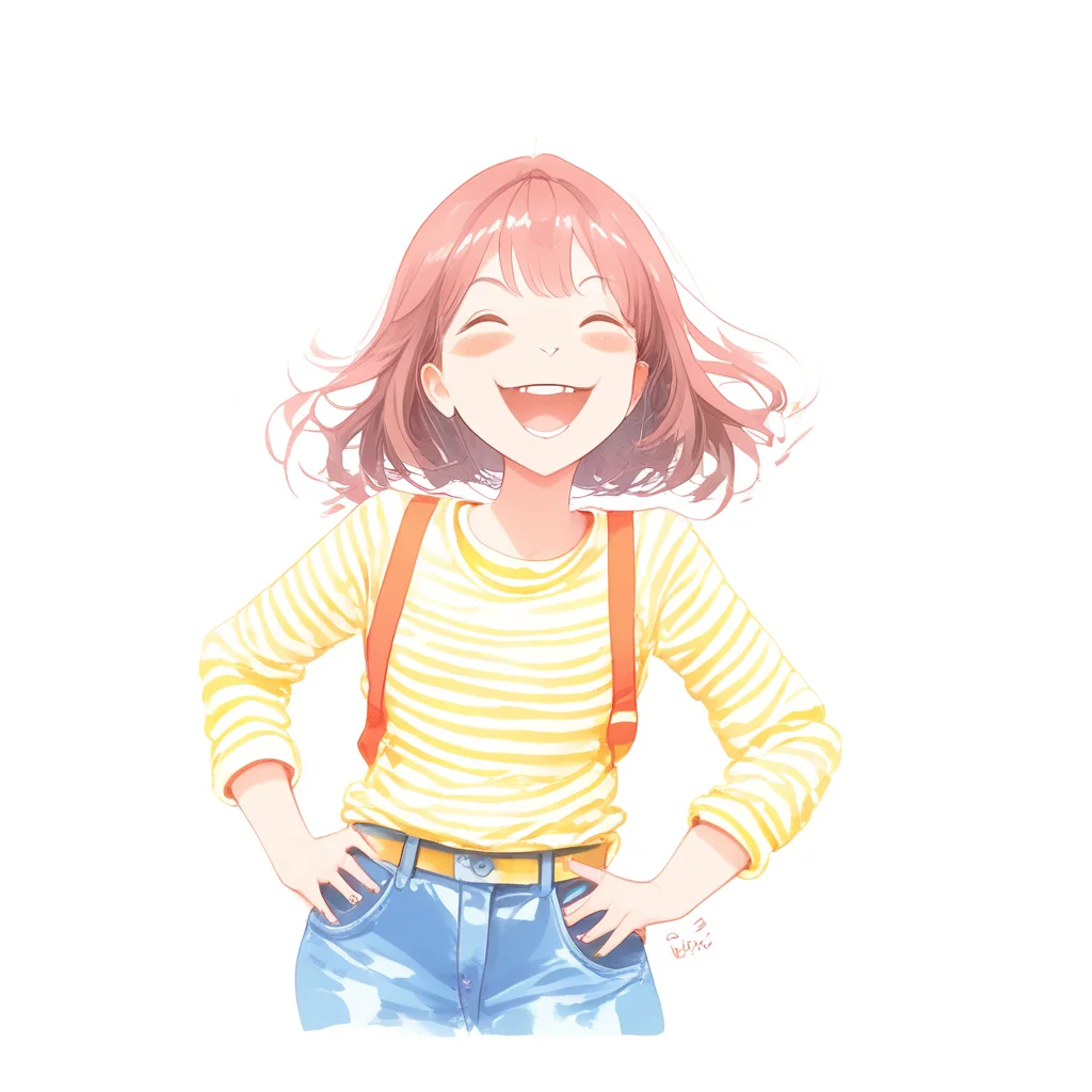 big smile, hand on hip, excitement, 1 girl