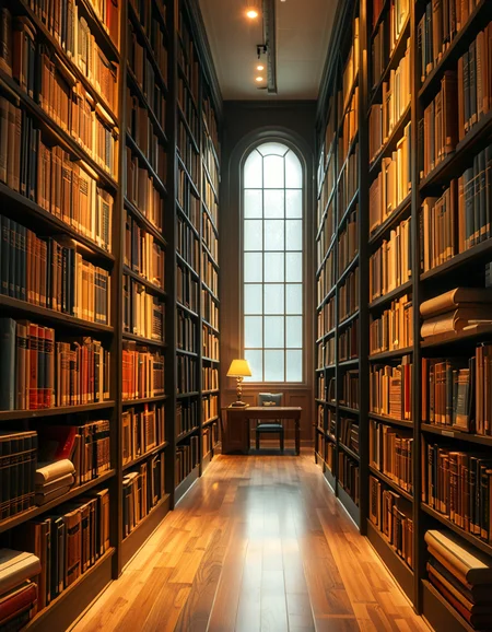 A quiet and well-organized aisle in a grand university library, lined with tall wooden bookshelves filled with countless books of various sizes and colors. The aisle is illuminated by soft, warm lighting from overhead lamps, casting a gentle glow on the polished wooden floor. A cozy reading nook with a wooden chair and a small desk is tucked into a corner, with an open book resting on the surface. The background features large arched windows letting in natural daylight, adding a serene and scholarly atmosphere. The perspective of the image leads down the aisle, creating depth, with book titles slightly visible on the spines. The ambiance is peaceful, evoking a sense of knowledge and intellectual curiosity.
<lora:SDXLFaeTastic2400:0.4> <lora:extremely_detailed:0.4> extremely detailed, <lora:University_Library_41sl3:1>,University Library 41sl3, Masterpiece,best quality,hi res,8k,hi res,8k,award winning,(sharp focus, intricate, highly detailed),