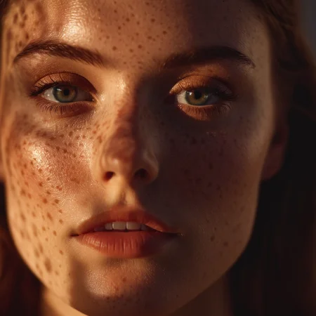 cinematic film still of <lora:casting shadow style v2:1>
A cucoloris patterned illumination casting a diagonal thick bar shadow on a modeling woman with freckles:0.5 on her face and a freckle on her face, casting shadow style, shallow depth of field, vignette, highly detailed, high budget, bokeh, cinemascope, moody, epic, gorgeous, film grain, grainy