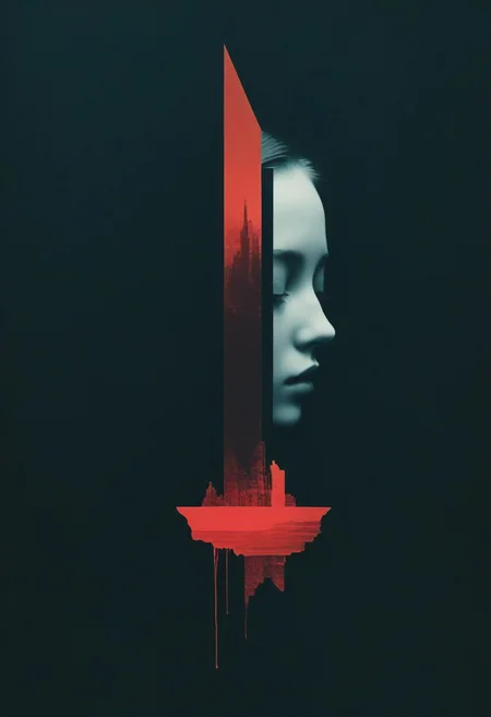 analog film photo of collage, mixed media, art by Januz Miralles, [ centered composition, a paint smudge on a simple background : Stripcore aesthetic, portrait of Witchcore aesthetics, portrait of a man : 4], abstract geometric gradients. (nvcmsdx, grainy texture). <lora:100_nvcmsdx_1:0.8>
rich gold and red colors, stunning background. dark and moody, a mesmerizing blend of light and shadow. masterpiece, absurdres, intricate details, film grain, dynamic range, faded film, desaturated, 35mm photo, grainy, vignette, detailxl, nvcmsdx, vintage, Kodachrome, Lomography, stained, highly detailed, found footage