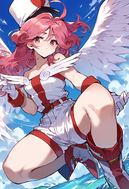score_9,score_8_up,score_7_up,source_anime,zPDXL3,
*//*,<lora:InjectionFairyLily_v1.0:1>,lily_ygo,1girl,wings,hat,nurse cap,gloves,heart,nurse,boots,shorts,angel wings,
*//*,looking at viewer,cowboy shot,dutch angle,dynamic pose,