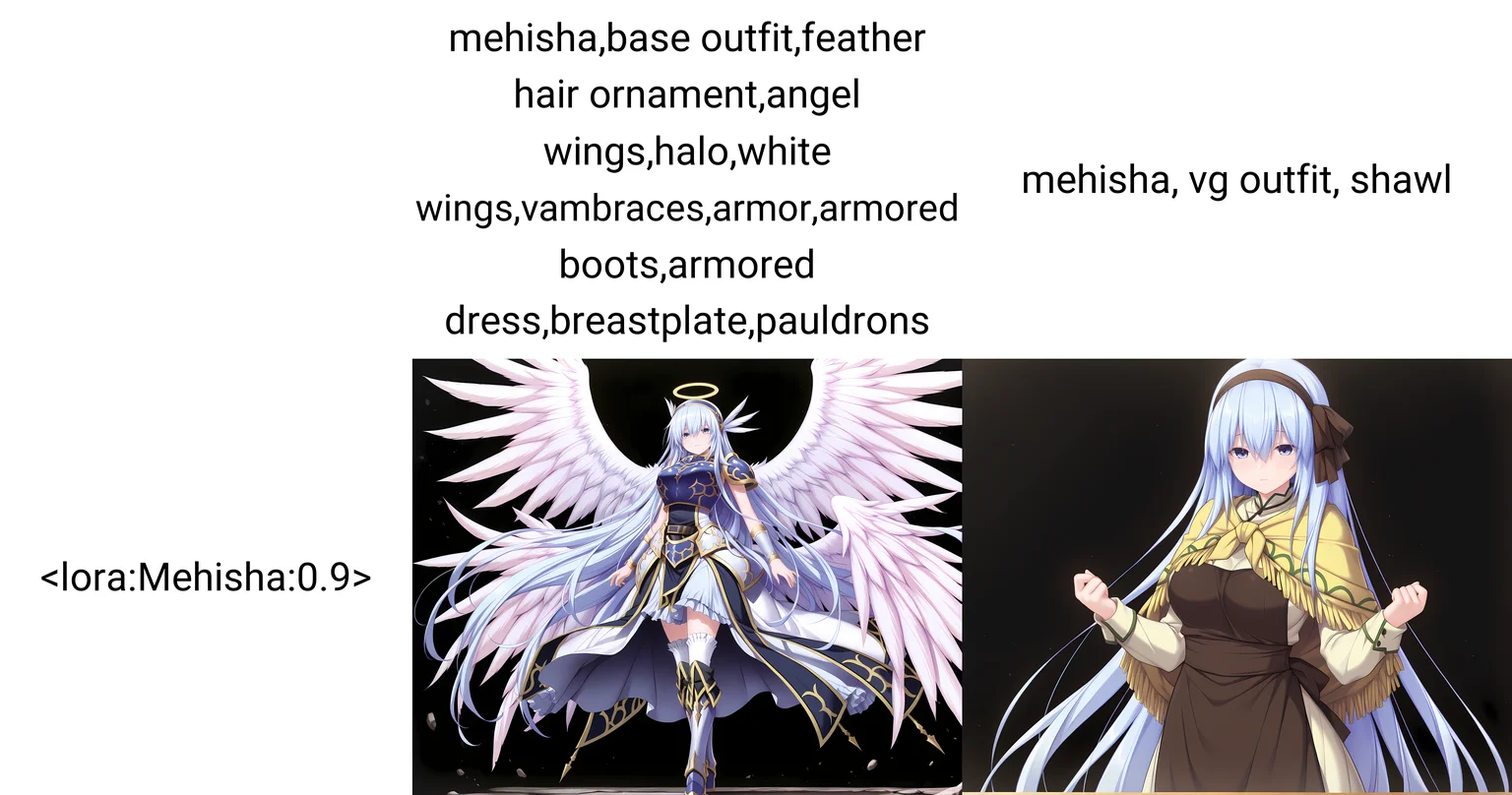 <lora:Mehisha:0.9>,mehisha,base outfit,feather hair ornament,angel wings,halo,white wings,vambraces,armor,armored boots,armored dress,breastplate,pauldrons,large breasts,very long hair,blue hair,hairband,blue eyes,hair between eyes,standing,black background,solo,, masterpiece,best quality,amazing quality, very aesthetic, absurdres,detailed eyes,ultra-detailed,