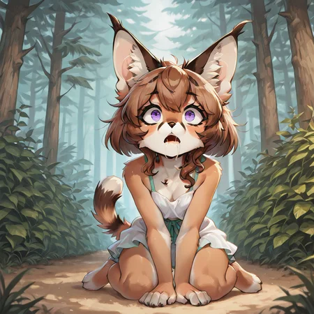 1girl, furry, anthro, feline, solo, cat girl, caracal cat, cat nose, brown hair, bob cut, hair flaps, wavy hair, purple eyes, megafluffy, petite, anthro, female, full body <lora:Mega_Fluffy_IL:1> <lora:spo_sdxl_10ep_4k-data_lora_webui:0.9> <lora:illustrious_quality_modifiers_masterpieces_v1:0.9> masterpiece, best quality, very aesthetic masterpiece, best quality, very aesthetic
<lora:Unconscious_with_eyes_open:1> saliva, drooling, 0utc0ld, drool, 1girl, solo, wide-eyed, saliva trail