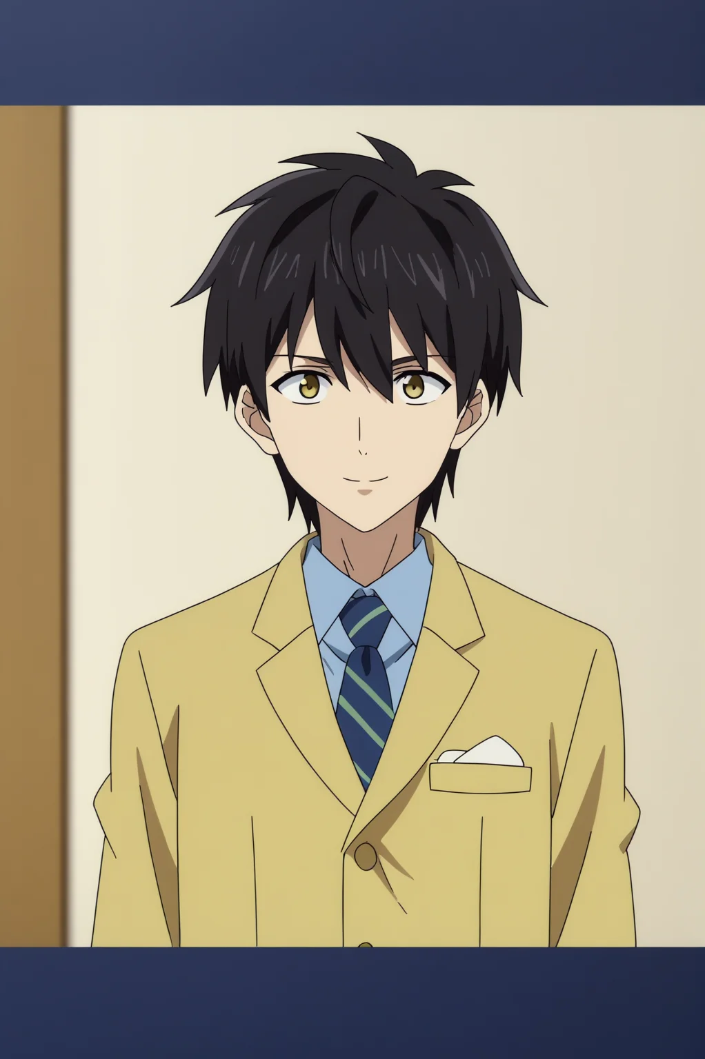 rating_safe, anime screencap, consistent background, Kurou Sakuragawa, light smile, upper body, 1girl <lora:Kyokou_Suiri-Kurou_Sakuragawa-PDXL:0.8>