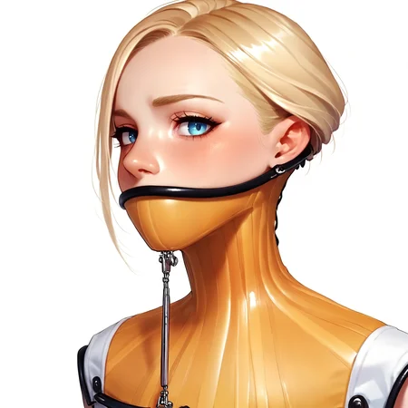 score_9, score_8_up, score_7_up, score_6_up, score_5_up, score_4_up, source_anime, source_cartoon, line art, smooth lines, flat color, 1girl, posturecollar, blonde hair, white background,