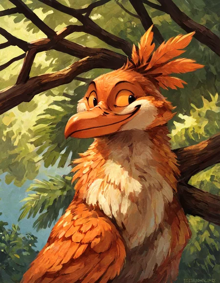 source_furry, 
toucan bird, branch, tree, tropical background, smiling, expressive, orange beak,  (toucan:1.2), 
 <lora:Better_Kenket:0.8>, score_9, score_8_up, score_7_up, score_6_up, score_5_up,