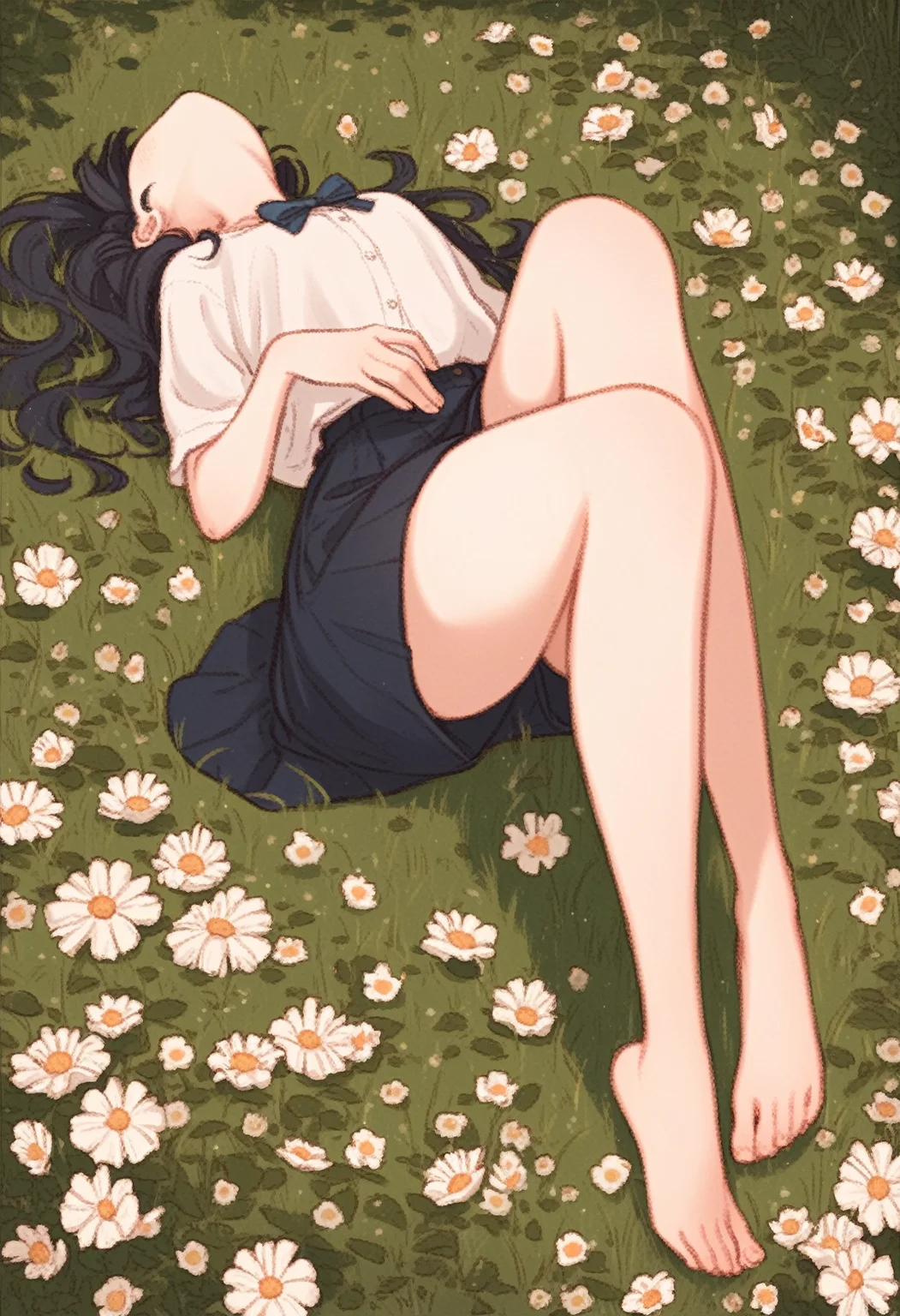 score_9,score_8_up,score_7_up BREAK 1girl,solo,source_anime,long_hair,<lora:ç»èæ»å1.4 StS_PonyXL_Detail_Slider_v1.4_iteration_3:4>,<lora:ARTIST__Kawaguchi_Issa>,full body,legs,on back,pelvic_thrust,bow back,