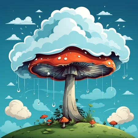cartoon style illustration, minimalist style,
a umbrella like mushroom  (made of cloud:1.4)
cap
( scene on the background, hyper detailed, artistic,:1.2)
<lora:xl_more_art-full-beta2:1>