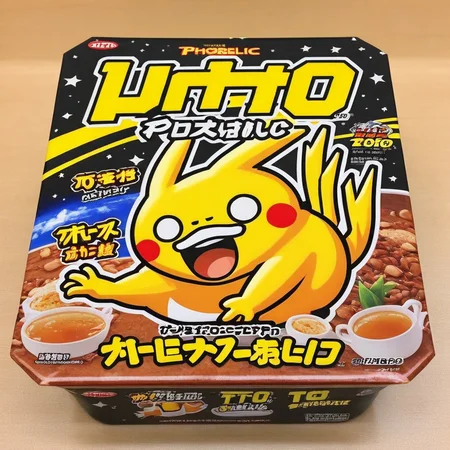 A photorealistic image of a box with a high-quality illustration of an anime pokemon printed on the top,full body shot of Charizard, flying in the air, beautiful sea in background, HD, masterpiece, best quality, hyper detailed, ultra detailed,<lora:yakibaba2:0.67>,noodle
