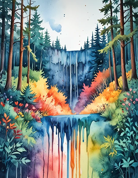 novuschroma65 style Incident at Hawk's Hill watercolor drip painting <lora:novuschroma65 style:1> <lora:sdxl_lightning_8step_lora:1>