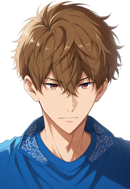masterpiece, best quality, intricate details, (realistic:0.6), , 1boy, solo, male focus, <lora:natsuya_kirishima_ilxl:0.96>, natsuya_kirishima, brown hair, brown eyes, short hair, hair between eyes, bangs, ,
