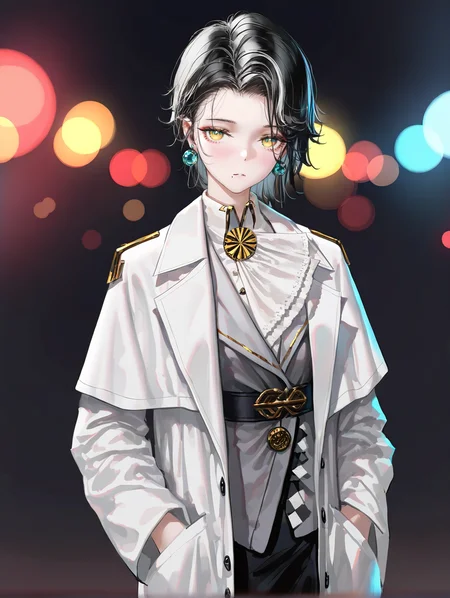 1girl,solo,white background,greta hofmann,simple background,,looking at viewer,mole under mouth,yellow eyes,alternate costume,(labcoat:1.1),cowboy shot,<lora:hofmann-000014:0.9>, masterpiece, best quality, very aesthetic, absurdres,newest, incredibly absurdres,, (artist:reoen:0.826446),(artist:machi:0.9),(artist:ningen_mame:0.9),(artist:sho_(sho_lwlw):0.9),(artist:rhasta:0.9),(artist:wlop:0.7),(artist:ke-ta:0.6),(fkey:0.5),(tianliang duohe fangdongye:0.5),(hiten \(hitenkei\):0.6),best quality,amazing quality,(artist:onineko:0.826446),very aesthetic,bokeh, Wisadel,