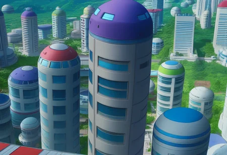 Dragonball Z City (Background) (Pony) (AD)