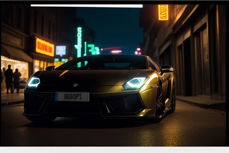 cars fantastic orange, [Lamborghihi Gallardo], speed, intricate detail ,neon city background, city background, night, HD. Photograph , in table((realism)), extremely high quality RAW photograph, ultra detailed photograph, sharp focus, high resolution, (detailed skin:1,3),high quality, film grain, Fujifilm XT3,Highly Detailed, movie, (Cinematic Photo:1.3) of (Realistic:1.3)