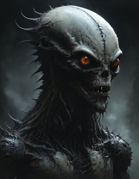 (drawing, sketch, bold lines, expressive style:1.6), hyper realistic, highly detailed, by Abraham Pether , by Peter Gric , by Boris Vallejo , an otherworldly lovecraftian horrific monstrous creature, close up side view, profile view, drawing, sketch, monochrome, low key, evil, dramatic, dynamic, (professional, finest details, maximized details, ultimate detail level, masterpiece, best quality:1.5),
<lora:xl_more_art-full_v1:0.5> <lora:artialien:1> artialien <lora:- SDXL - vanta-black_contrast_V3.0:0.5> <lora:Dark_Novel:0.7>