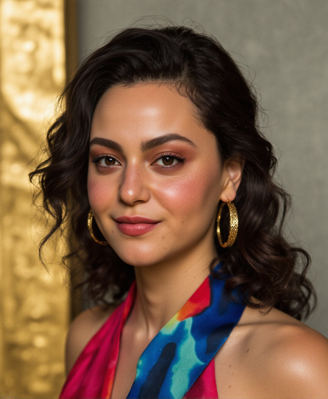portrait of sks woman by Flora Borsi, style by Flora Borsi, bold, bright colours, (Flora Borsi)