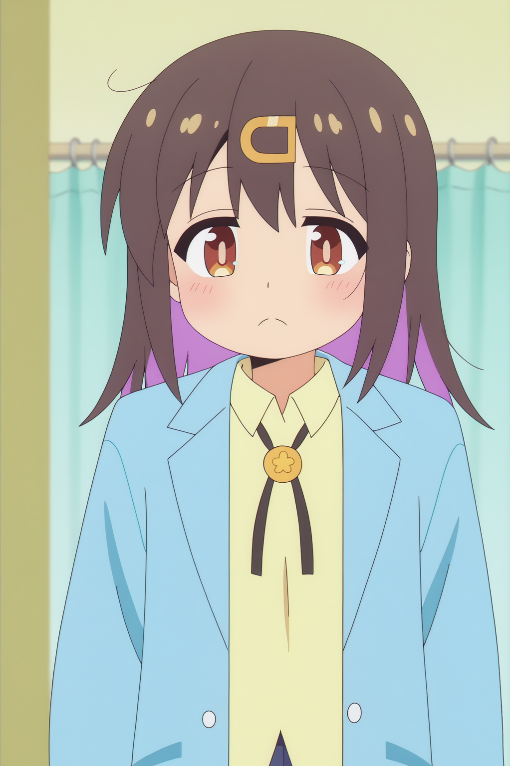 rating_safe,  anime screencap, consistent background,   Mihari Oyama <lora:Onimai-Mihari_Oyama-PDXL:0.8>
