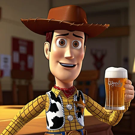 :Woody1024, a cowboy in a saloon with a beer, detailed eyes, highly detailed, photography, ultra sharp, film, bokeh, professional, 4k <lora:add-detail-xl:1.5> <lora:Woody1024-000345:0.8>