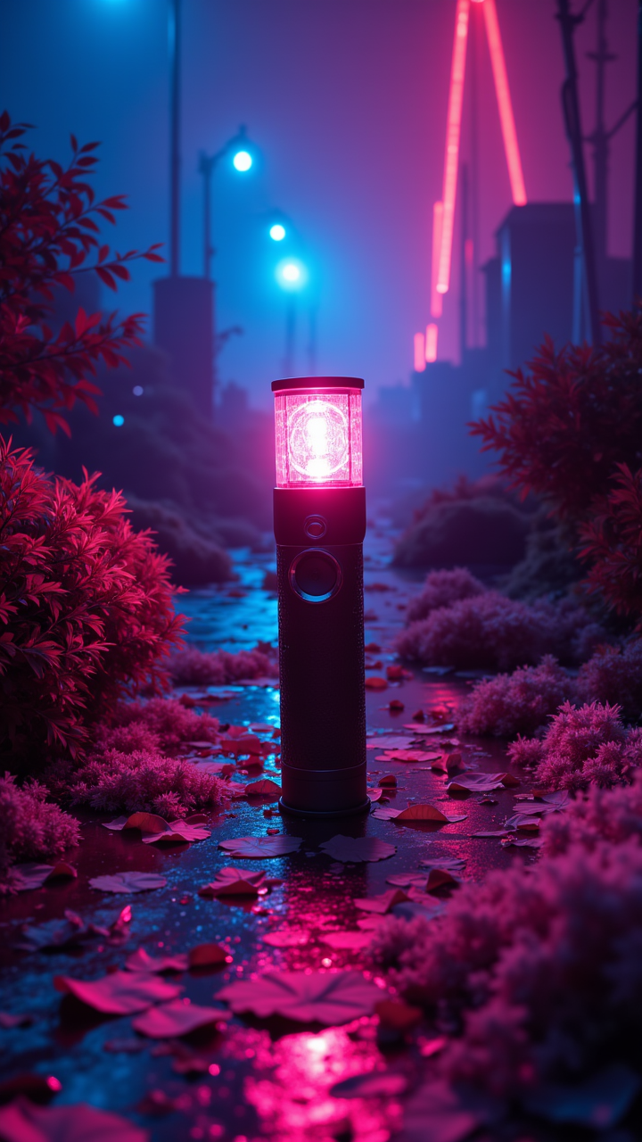 Flashlight, the Flashlight is alluring, Summer, Cosy, psychedelic colors, charming, abstract, aidmafluxproultra