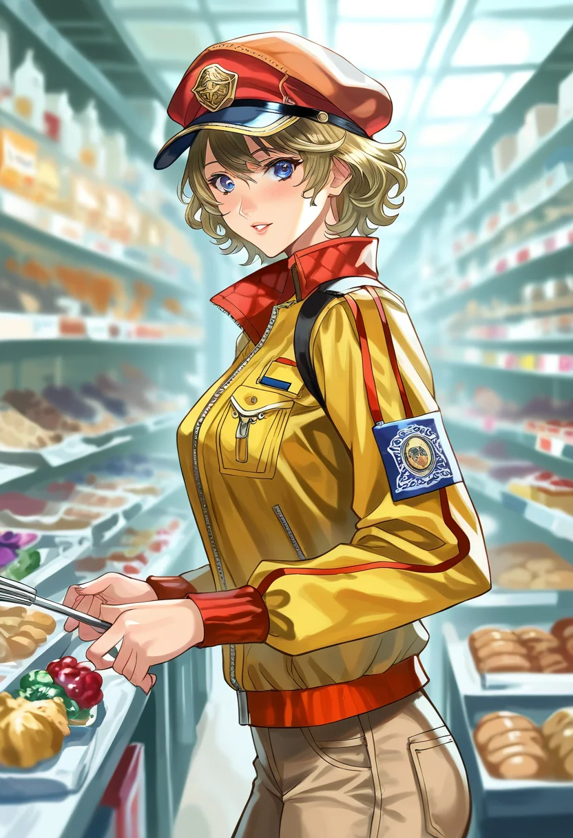 (score_9, score_8_up, score_7_up,masterpiece,best quality,uncensored:1.1),beautiful aesthetic, very intricate, high quality details, source_anime, amazing quality, very aesthetic, absurdres, newest, scenery, volumetric lighting BREAK,
shiny skin, <lora:add-detail-xl:1> all <lora:zy_Detailed_Backgrounds_v1:1> <lora:rannou75_pony:0.7> BREAK,
1girl, cindy aurum, final fantasy, looking at viewer, solo,
supermarket