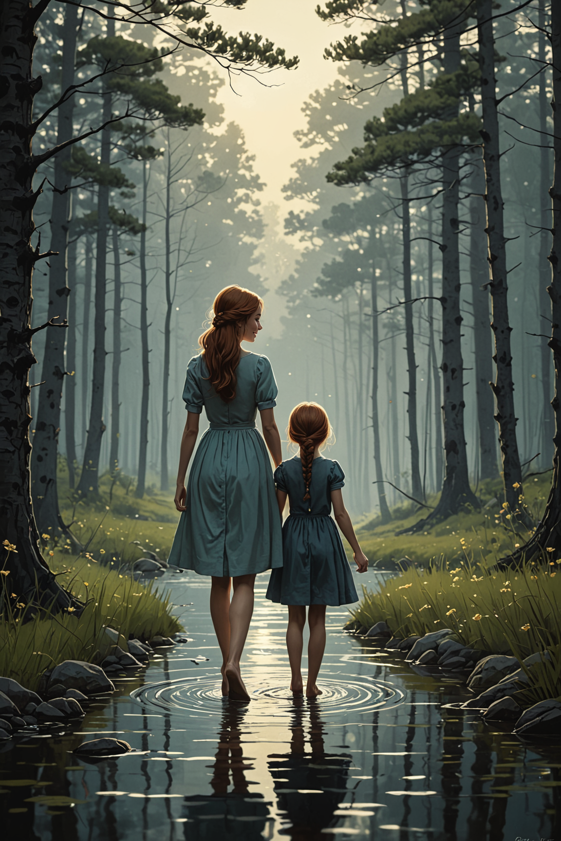 by Pascale Campion and Mort Kunstler in the style of Kelly Vivanco and Mikko Lagerstedt