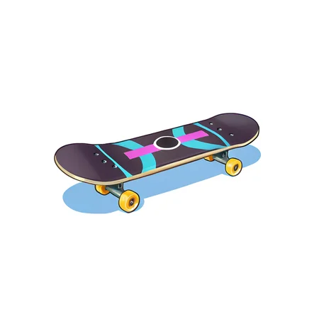 skateboard, solo, white background, simple background, no humans <lora:icon_outline_semireal:0.8>