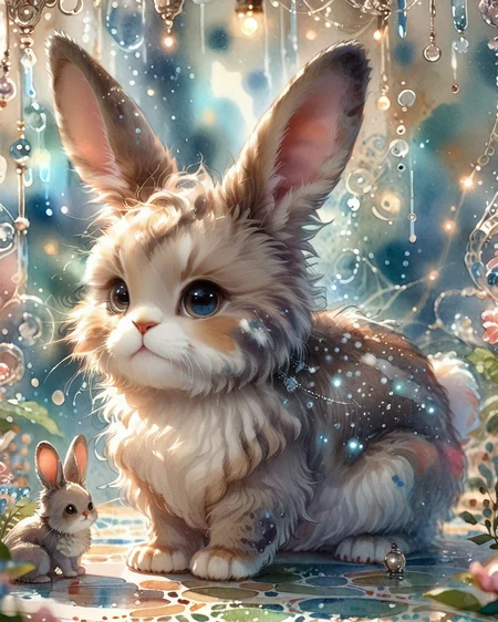 score_9, score_8_up, score_7_up, intricate details, rating_safe,
<lora:SoftWatercolors:1>, SoftWaterColor, 1boy(,
feral furry, rabbit,
full body, looking at the viewer, solo, friendly expression), detailed background, depth of field, subsurface scattering,
<lora:ral-chrosc-clr:0.3>, ral-chrosc-clr,
<lora:xl_more_art-full_v1:0.3>,
<lora:add-detail-xl:0.3>