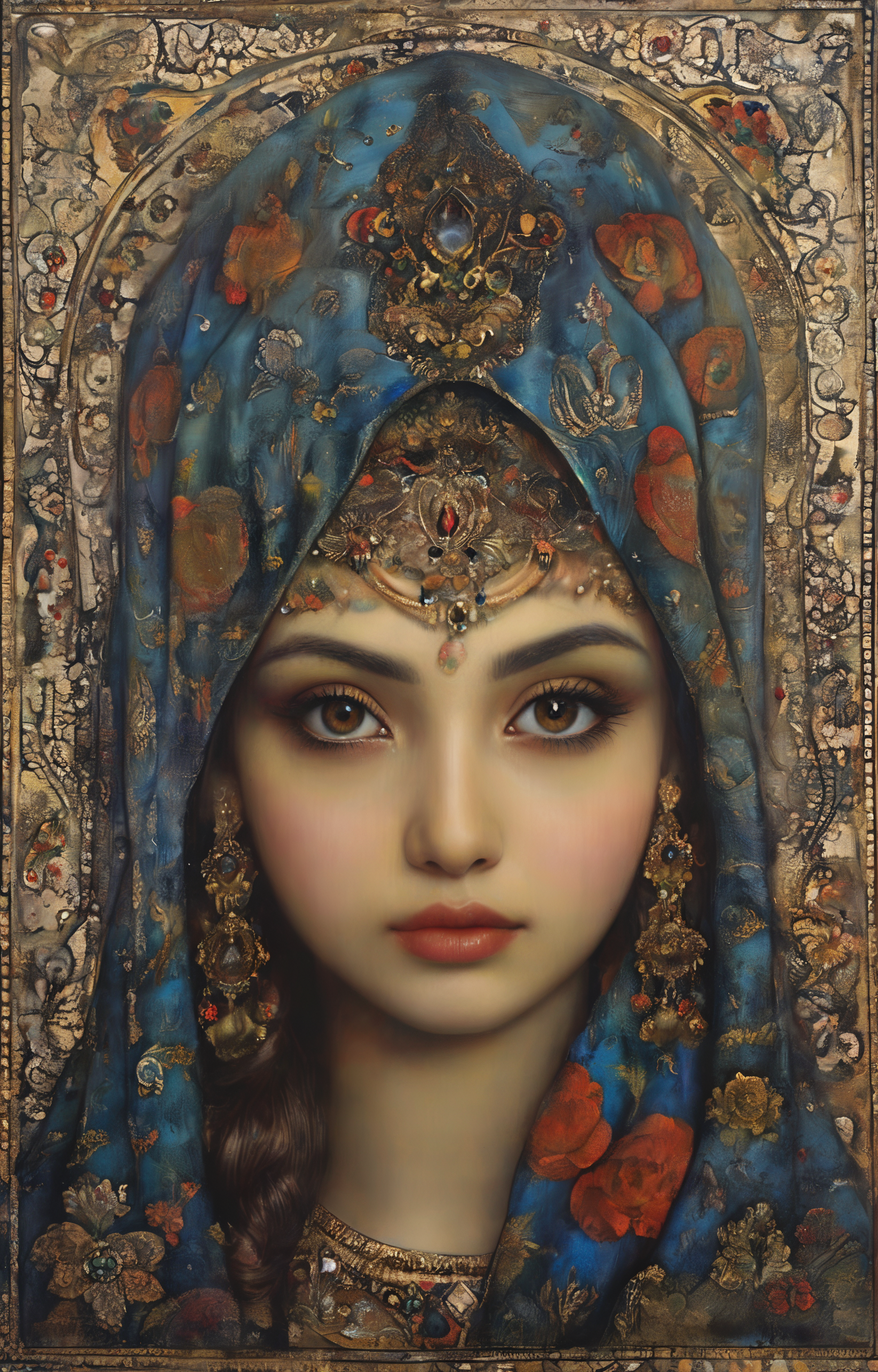 masterpiece,best quality,<lora:tbh292-sdxl:0.9>,illustration,style of Qajar art tech genius teenage girl