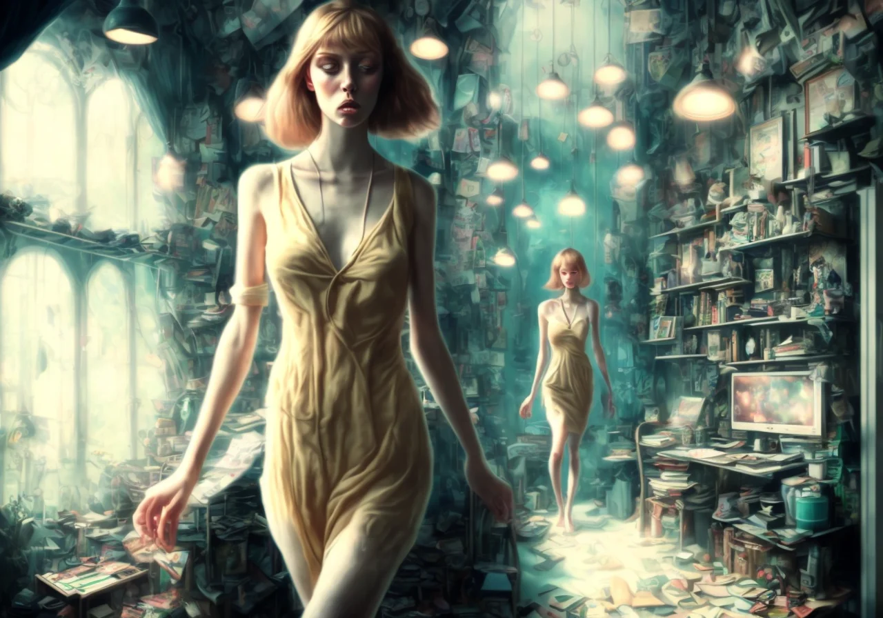 best quality, (serphm woman:1.3) in another world, poster
