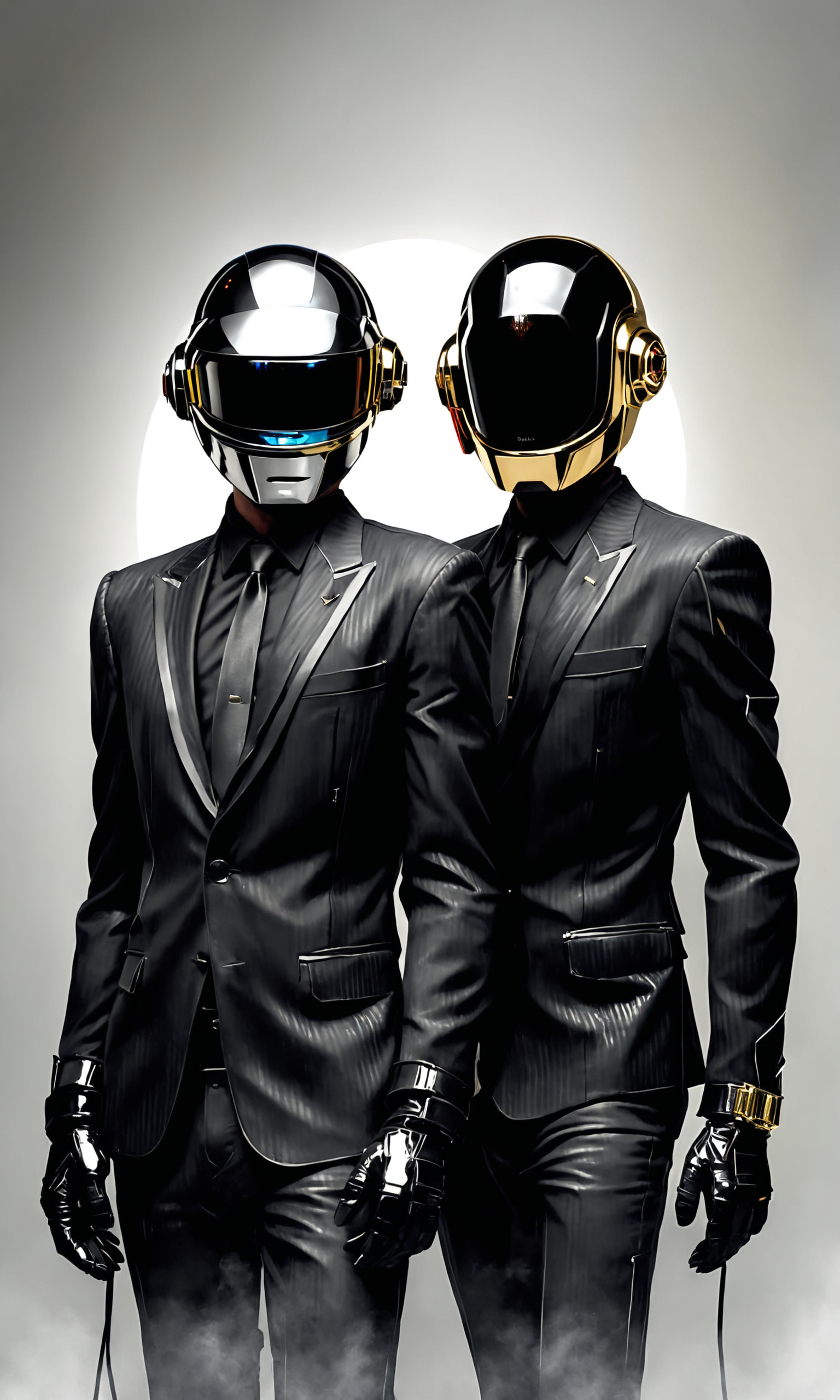 (macro view on face of daft punk:5)
, (frazetta style:2)
, (enki billal darkness:3)
, analog film photo
, extremely detailed
, (mainly black and white scheme with touch of fluorescent colors:3)
, (ray of light:2)
, 16k
, sci-fi
<lora:vor_enki.sdxl.lora.v5:0.45>
<lora:vor_sci-fi.v1.sdxl.lora:0.95>
<lora:- SDXL - vanta-black_contrast_V3.0:0.45>
<lora:3DMM_XL_V13:0.45>