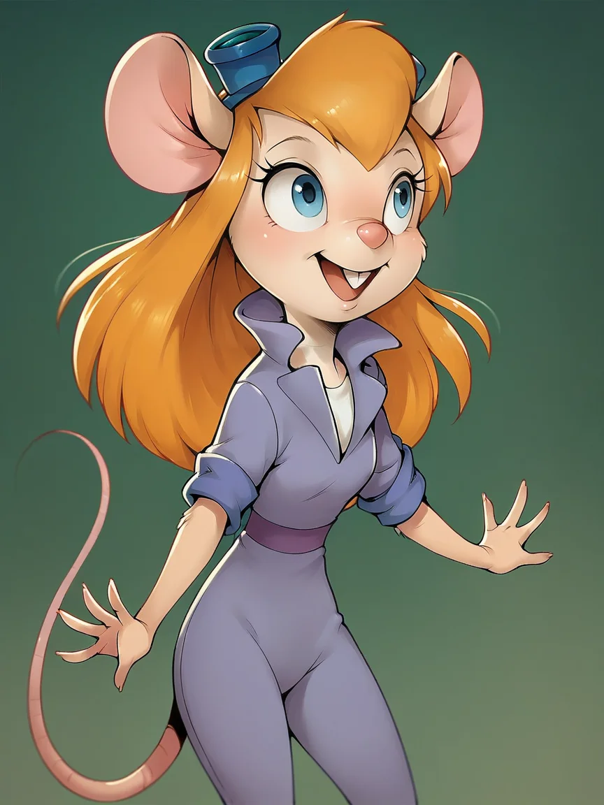 score_9, score_8_up, score_7_up, score_6_up, score_5_up, <lora:gadgetXLP:1> gadget, 1girl, solo, long hair, mouse tail, mouse ears, blue eyes, furry, buck teeth