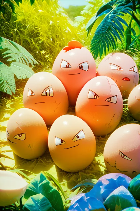 score_9, score_8_up, score_8, ,,, , ,,, zzExeggcute, no humans, <lora:ExeggcutePokedexPDXL:1.0>, ,,,, BREAK, smile, closed mouth, looking at viewer, cowboy shot, ,,, embedding:zPDXL, Expressiveh, ,,, <lora:Konpeto_PDXL_v3:1.0>, <lora:SDXLFaeTastic2400:0.5>, <lora:Expressive_H-000001:0.4>,