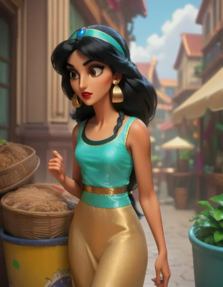 score_9, score_8_up, score_7_up, score_6_up, score_5_up, score_4_up
<lora:disney3d-ponyxl:0.85> jasmine, black hair, bazaar, dusty, windy
