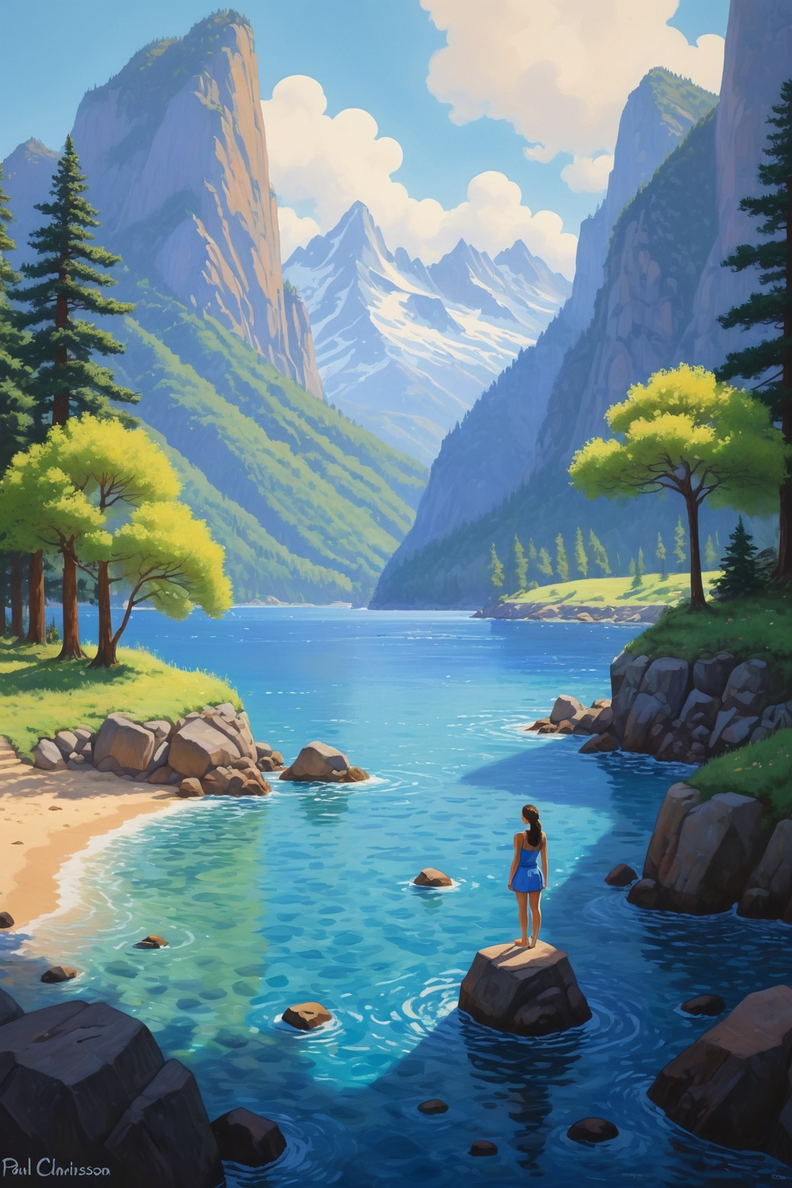 by Alena Aenami, by Paul Chadeisson, by Rob Gonsalves, character, oil and watercolor pastel<lora:retro_illustration:1.00>