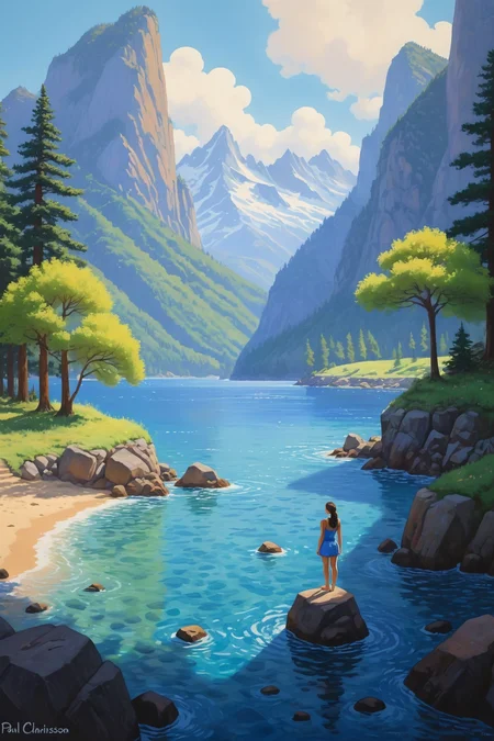 by Alena Aenami, by Paul Chadeisson, by Rob Gonsalves, character, oil and watercolor pastel<lora:retro_illustration:1.00>