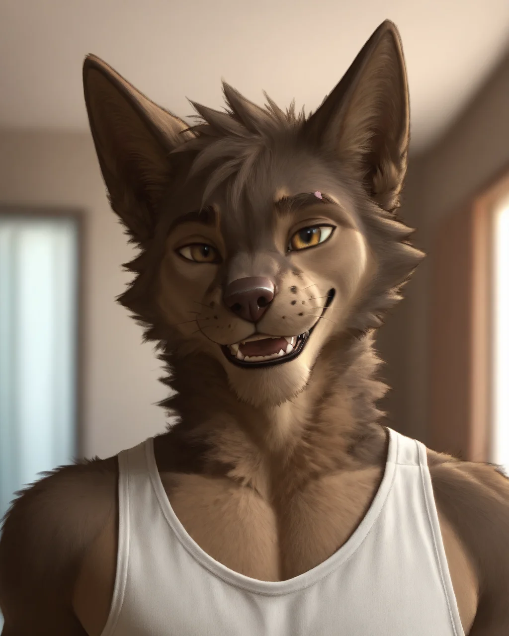 score_9, score_8_up, score_7_up, intricate details, rating_questionable,
<lora:homri52:1>
,
<lora:erofv2PXL:0.8>, 1boy(erof, anthro furry, canine, looking at the viewer, happy,
solo, portrait, face focus, shoulders visible, tank top), cozy living room,
highres,
detailed background, depth of field,
<lora:ral-chrosc-clr:0.5>, ral-chrosc-clr,
<lora:Expressive_H:0.5>, Expressiveh,
<lora:xl_more_art-full_v1:0.3>,
<lora:add-detail-xl:0.3>,