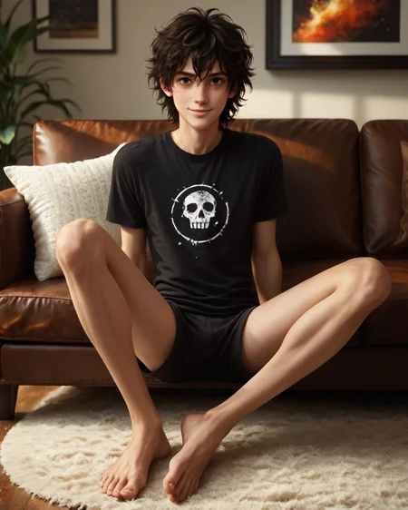 score_9, score_8_up, score_7_up, rating_questionable, intricately detailed,
<lora:homri52:1>,
<lora:Nico_Di_Angelo_Percy_Jackson_the_Olympians:0.8>, 1boy(Nico, Pale Skin, Black Hair, Messy Hair, Dark Brown Eyes, looking at the viewer, happy,
solo, full body, typical clothing, sitting on sofa) comfy living room,
highres,
detailed background, depth of field, 
<lora:ral-chrosc-clr:0.7>, ral-chrosc-clr,
<lora:Expressive_H:0.5>, Expressiveh,
<lora:xl_more_art-full_v1:0.3>,
<lora:add-detail-xl:0.3>